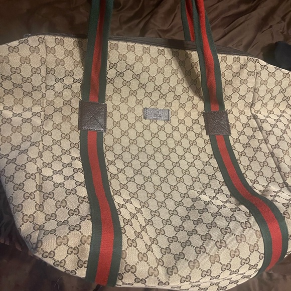 AUTHENTIC Unisex Gucci Oversized Duffle/Tote Bag! - Picture 3 of 11